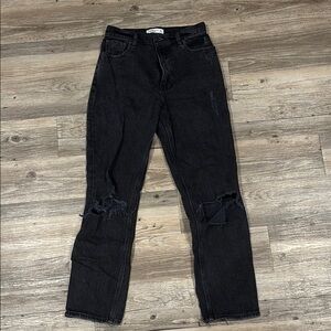 Abercrombie 90s Straight Ultra High Rise Jeans